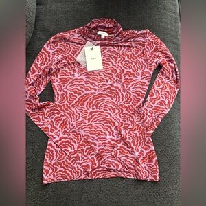 A.L.C. Vibrant James Top Light Purple Patterned (Buttery soft, luxury brand)